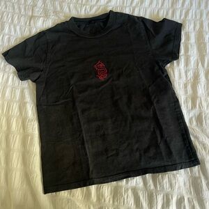 brandy melville john galt black short sleeve tee